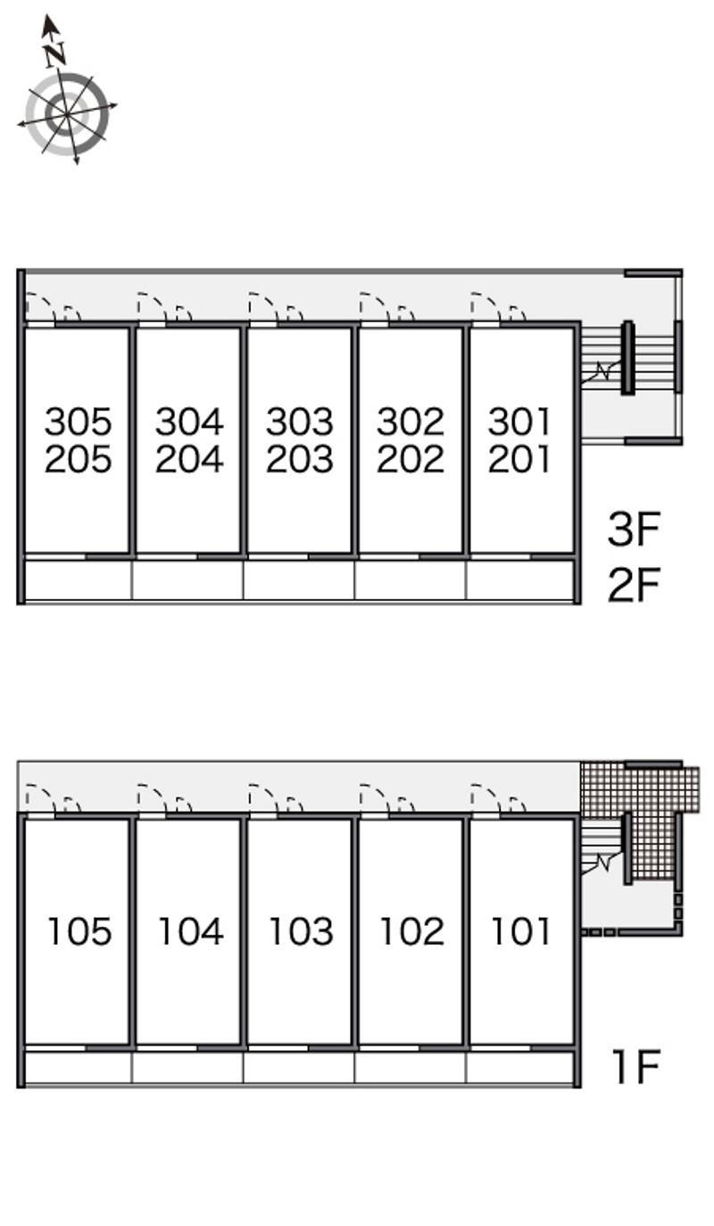 レオパレスＲＡＴＯＫＡ 間取配置図