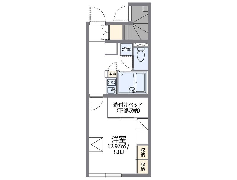 レオパレス仙北坂本 間取図