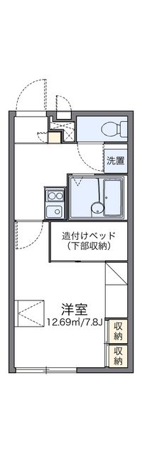 レオパレスフォレストルミエール 間取り図