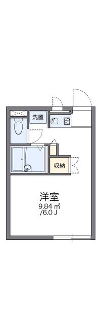 レオパレスロイヤル岩切Ⅲ 間取り図