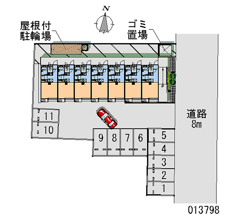 レオパレスサニーハイツ 区画図