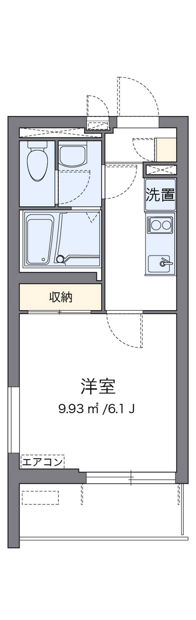 クレイノグレイスコーポ薩摩Ⅱ 間取図