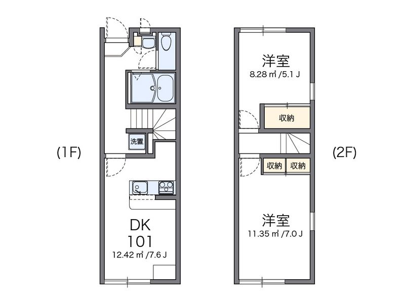 レオパレス半田東Ａ 間取図