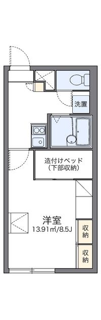 レオパレス北公園 間取り図