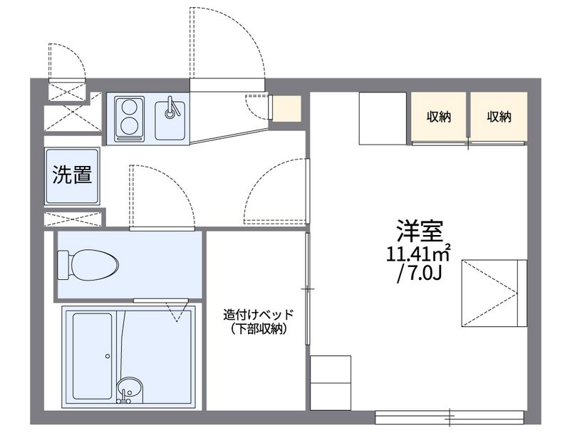 レオパレスハイムローゼ 間取図