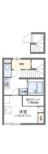 レオパレスポポラーレ 間取り図