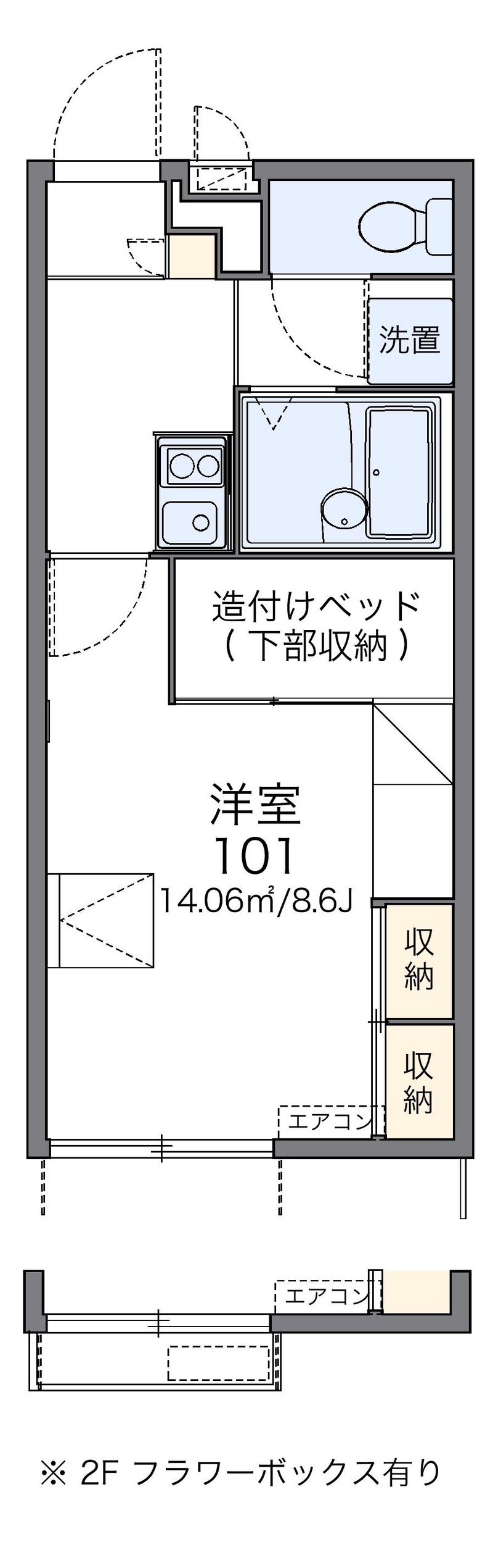 レオパレス辻九第三 間取図