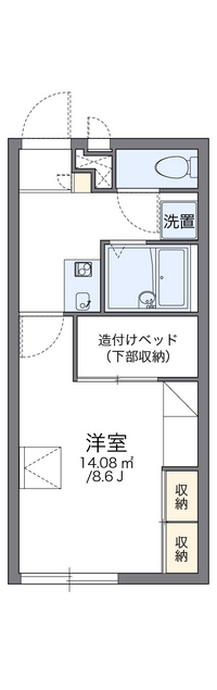 レオパレス平林 間取り図