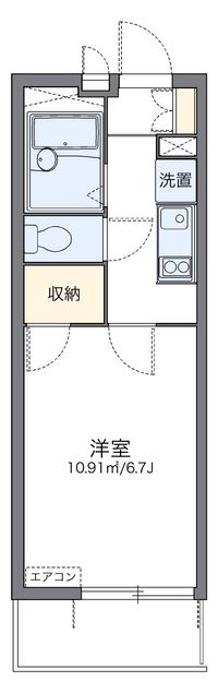 レオパレス白金 間取り図