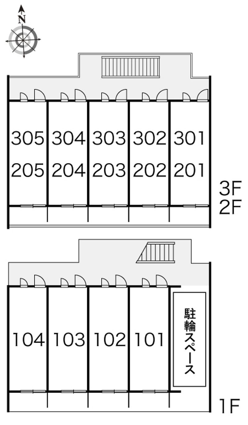レオパレスＩＺＵＭＩ 間取り配置図