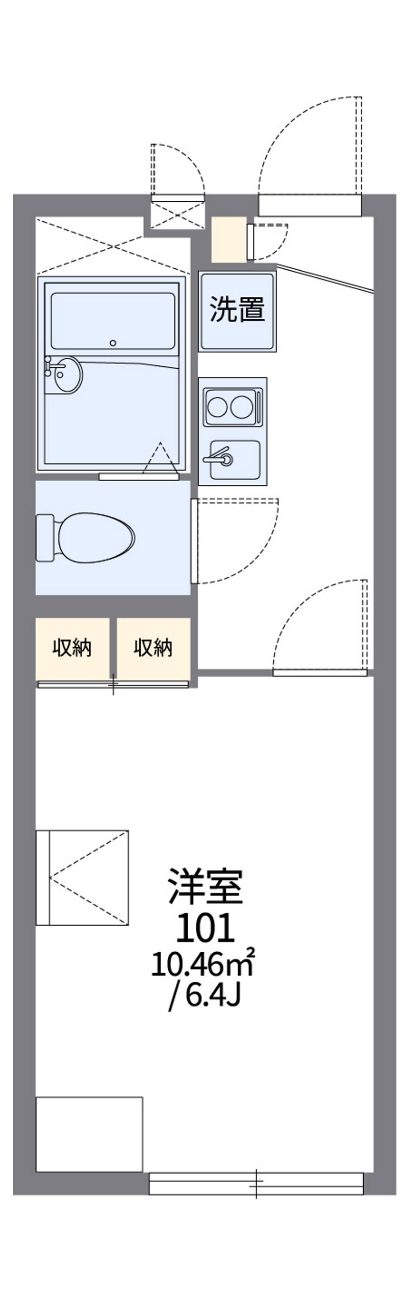 レオパレス鶴ヶ島 間取図