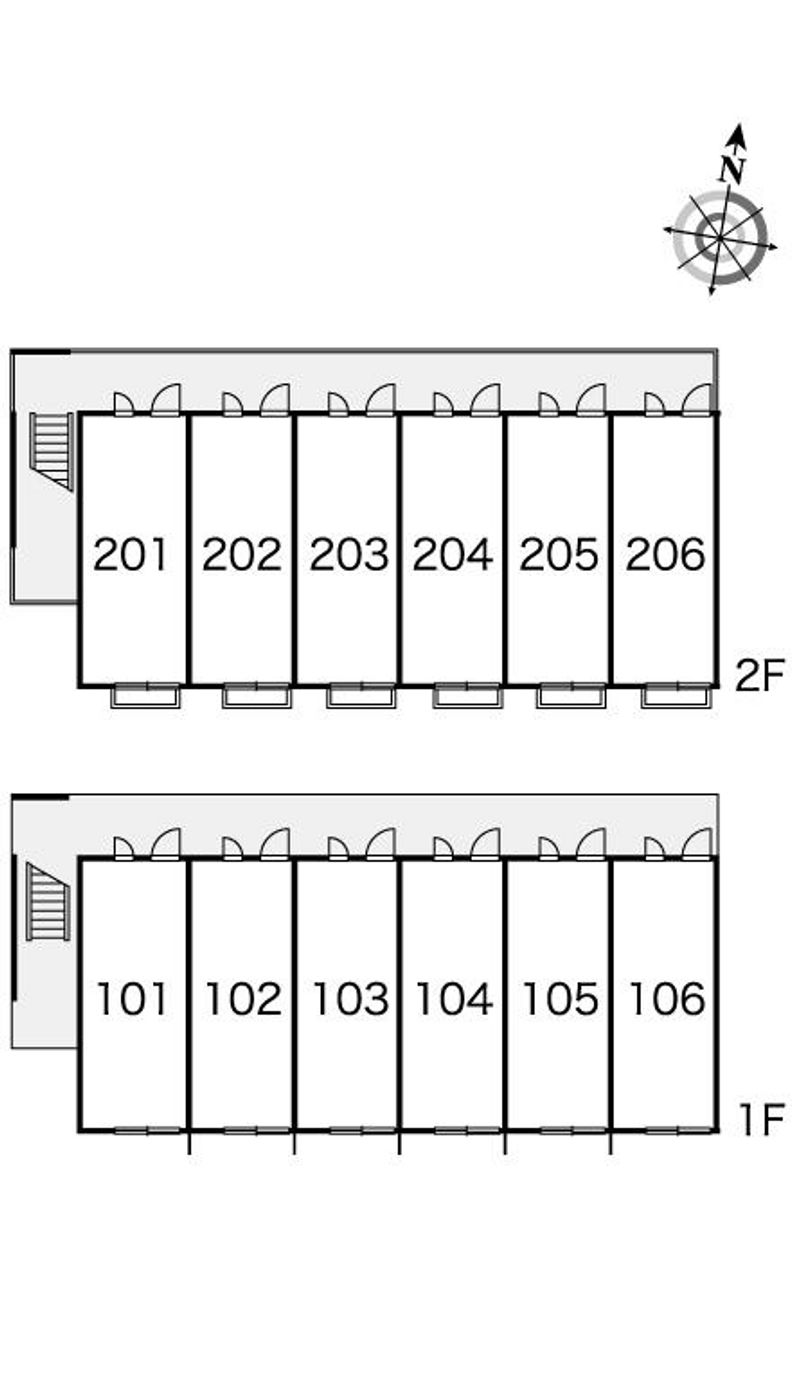 レオパレスダース　ワン 間取配置図
