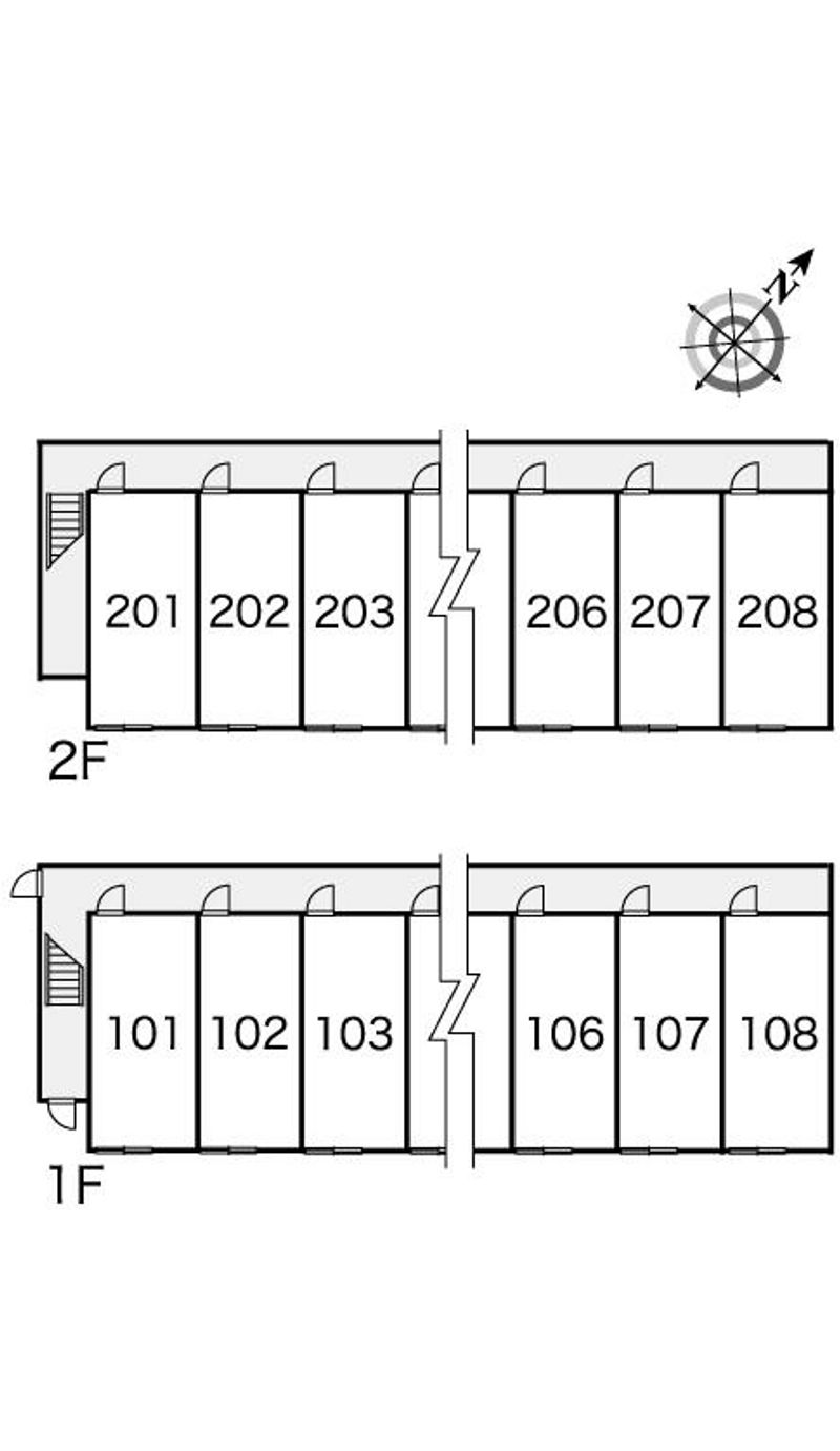 レオパレスラスターＡ 間取配置図