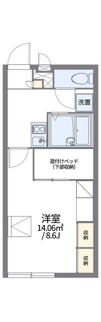 レオパレスなつみ 間取り図