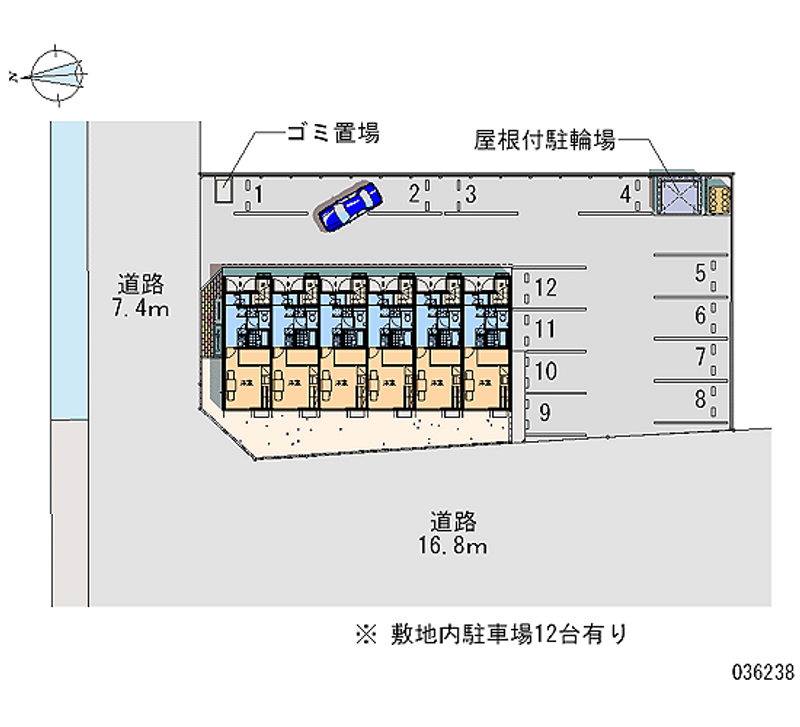 レオパレスリビエール 月極駐車場