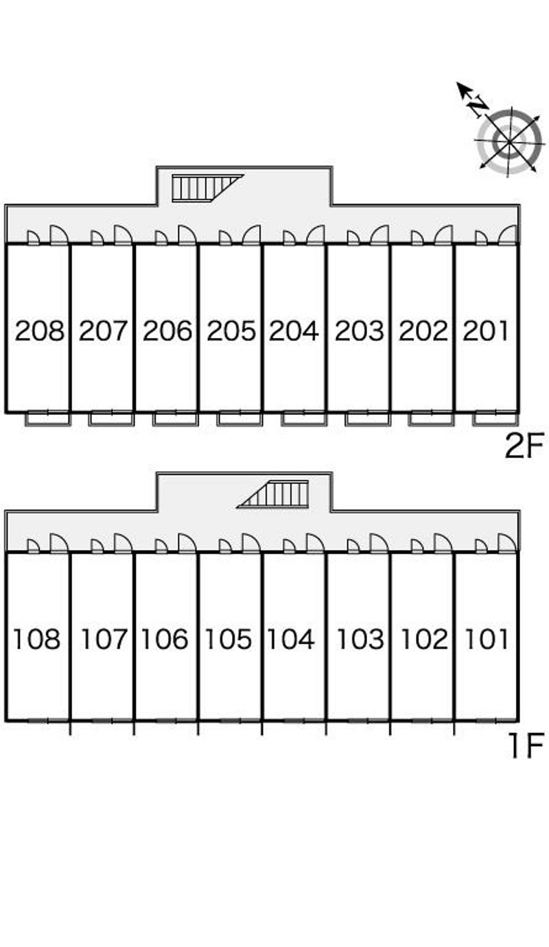 レオパレスカメリア 間取配置図