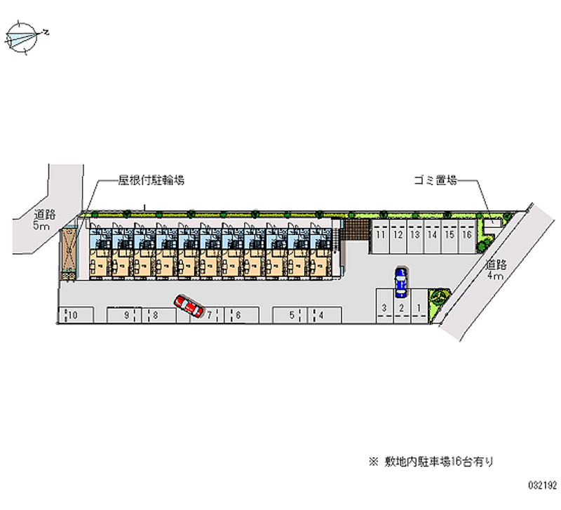 レオパレスポートサイドⅢ 月極駐車場