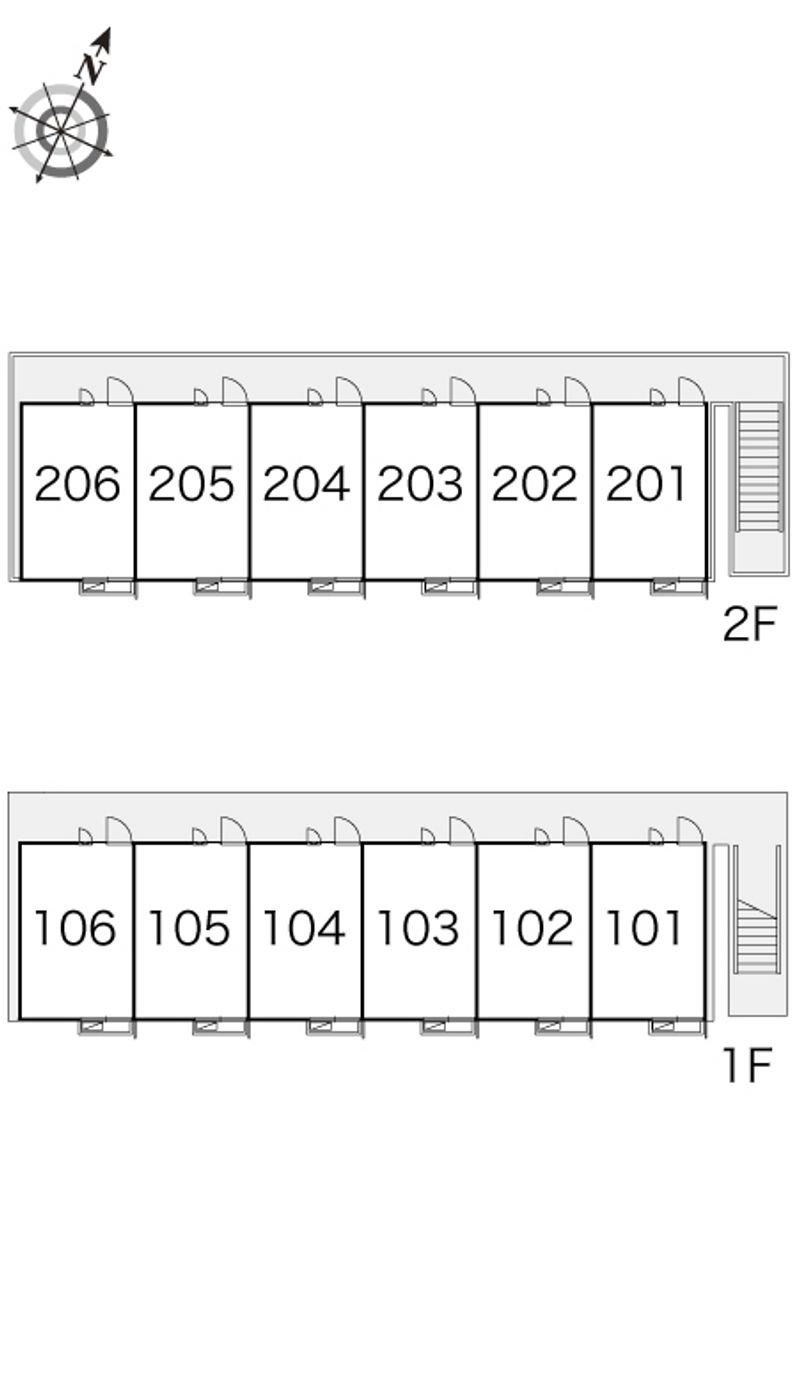 レオパレスファーレⅡ 間取り配置図