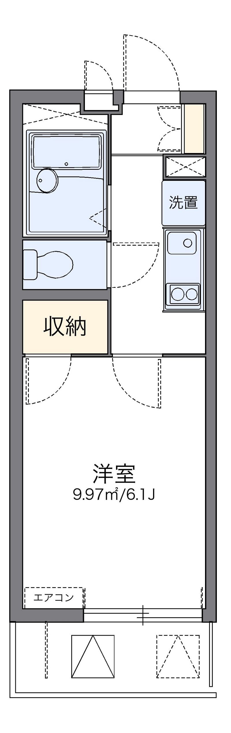 レオパレス葵 間取図
