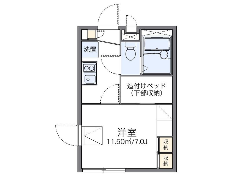 レオパレスＦＵＪＩＴＡ 間取り