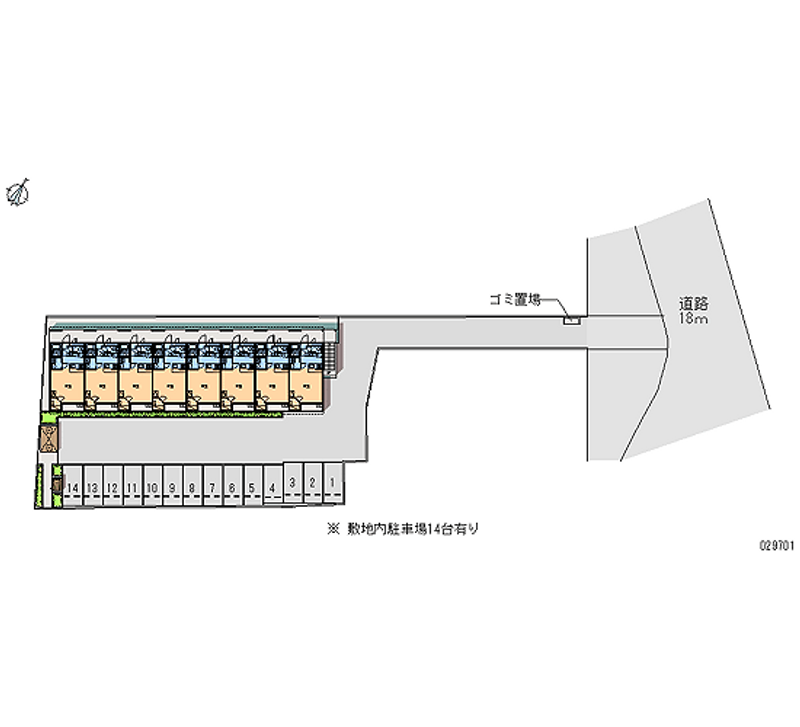 レオパレスステビア 月極駐車場