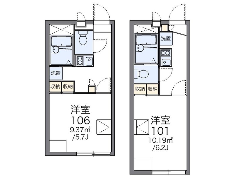 レオパレス西脇ウチダ５号館 間取図