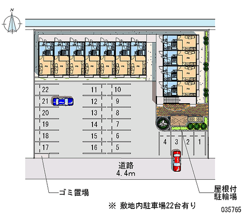 レオパレスマハロ 月極駐車場