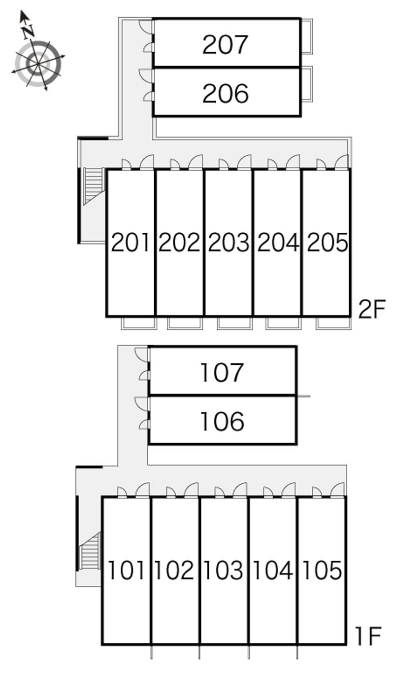 レオパレス半田エザクラ 間取配置図