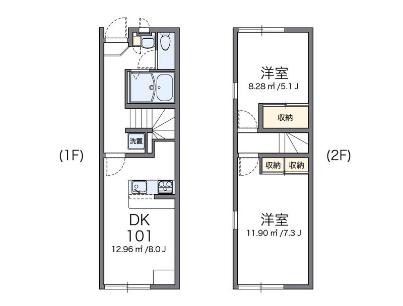 レオパレスアビテ湘南 間取図