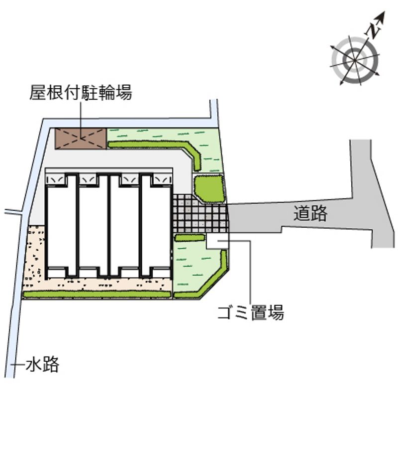 クレイノ本町 配置図