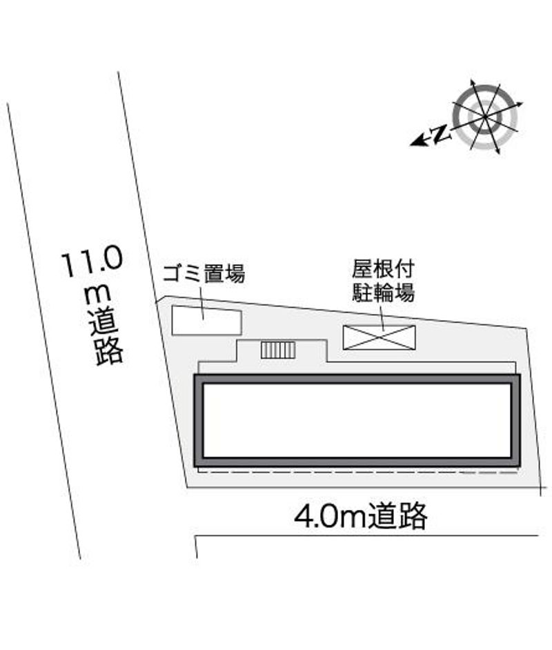 レオパレスパルフェ野口 配置図