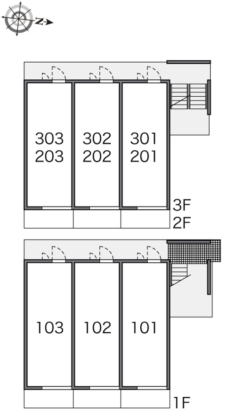 レオパレスクレシェンテ 間取り配置図