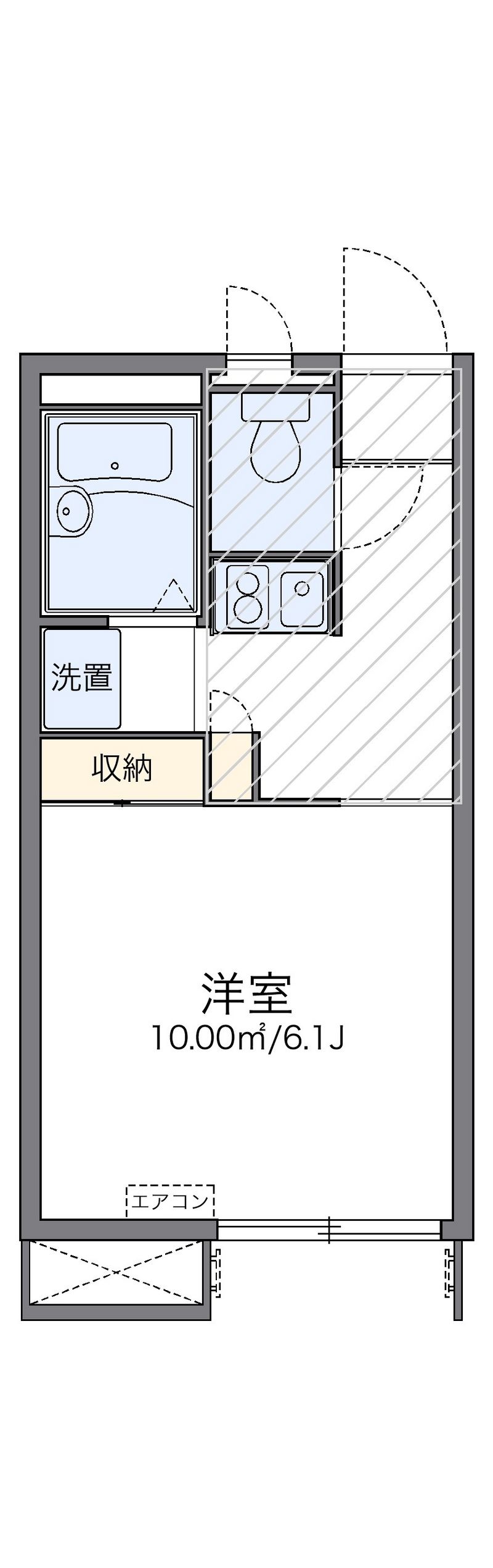 レオパレスメルシー 間取図