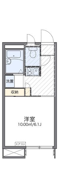 レオパレスメルシー 間取り図