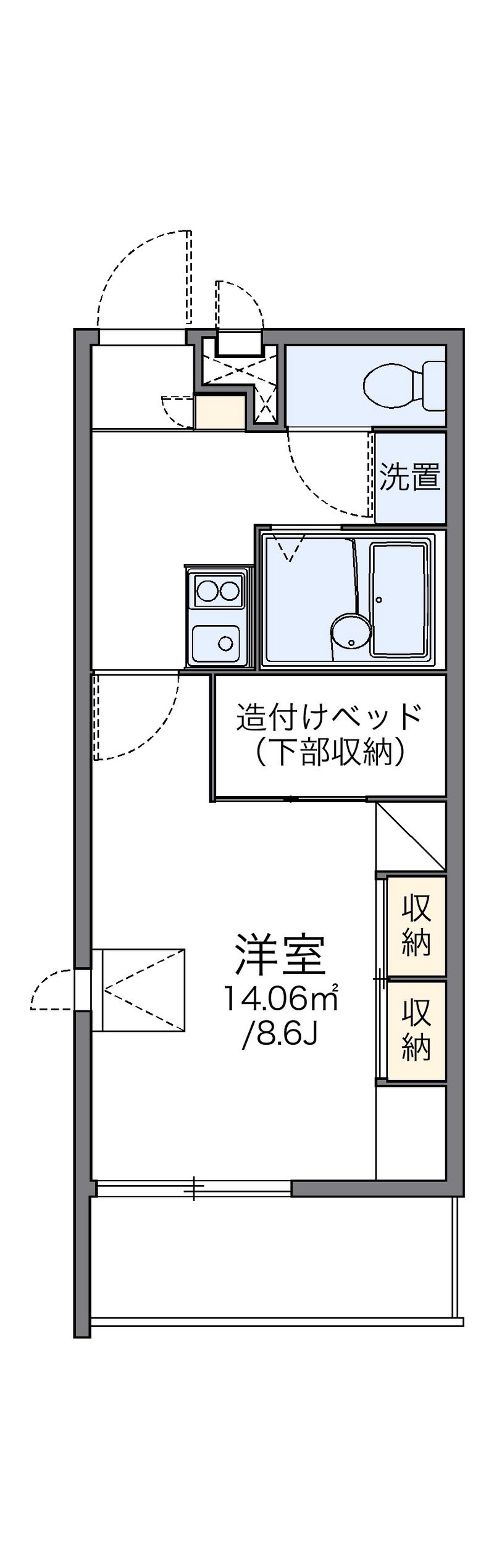 レオパレスリベルテ 間取図
