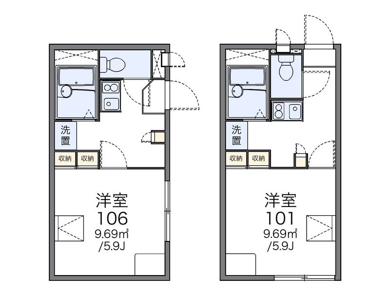 レオパレスヴィレッジ 間取図