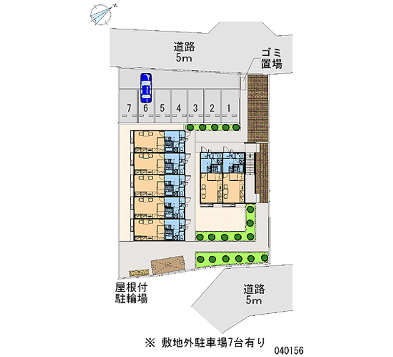 レオパレスハナミズキ仁戸名 区画図