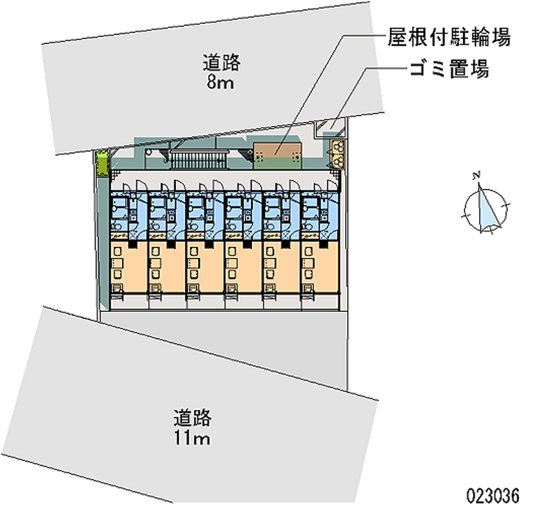 レオパレスウィンドミル 区画図