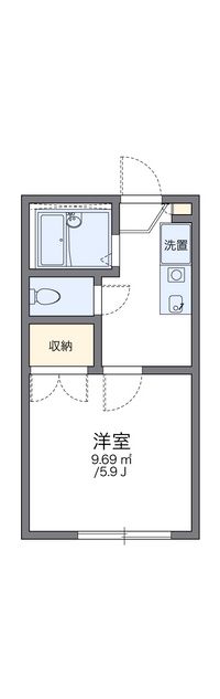 レオパレスＫＵＲＯＩＳＨＩ 間取り図