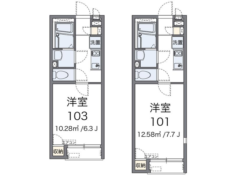 レオネクストシャトル杉田Ⅴ 間取図