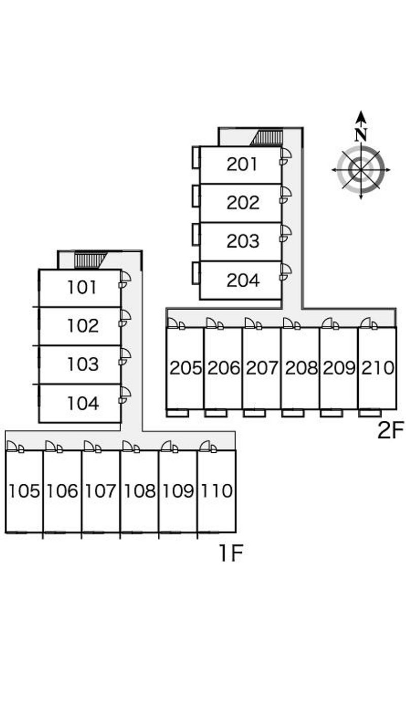 レオパレスエスポワール 間取配置図