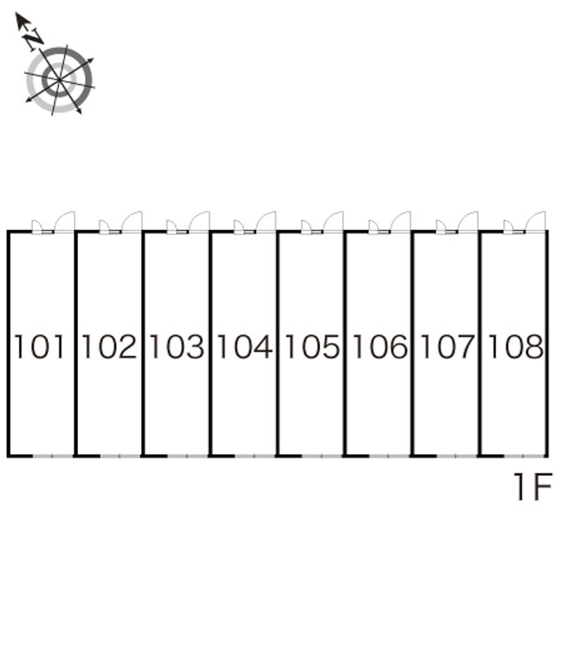 レオパレスサンⅡ 間取配置図