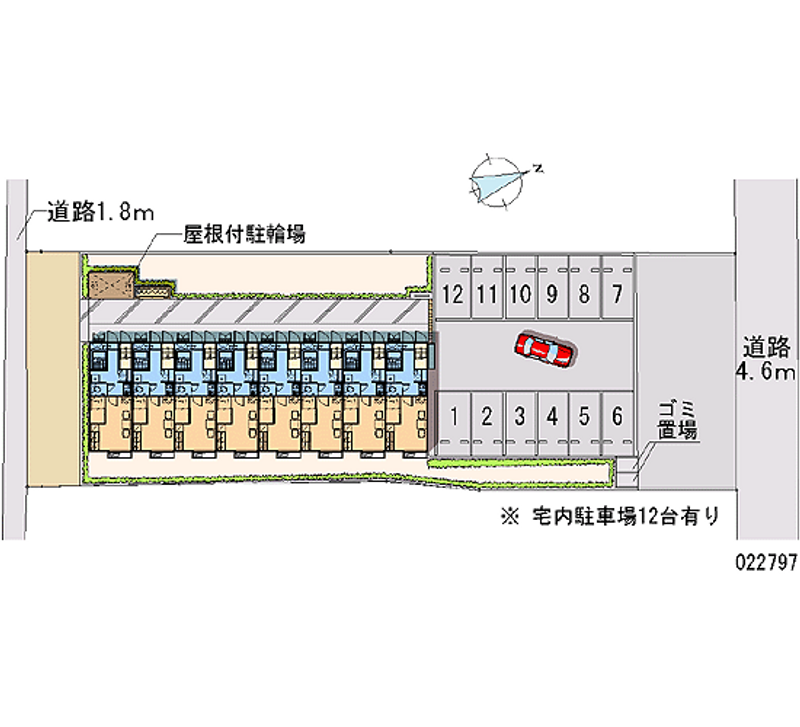 レオパレスシマダ 月極駐車場