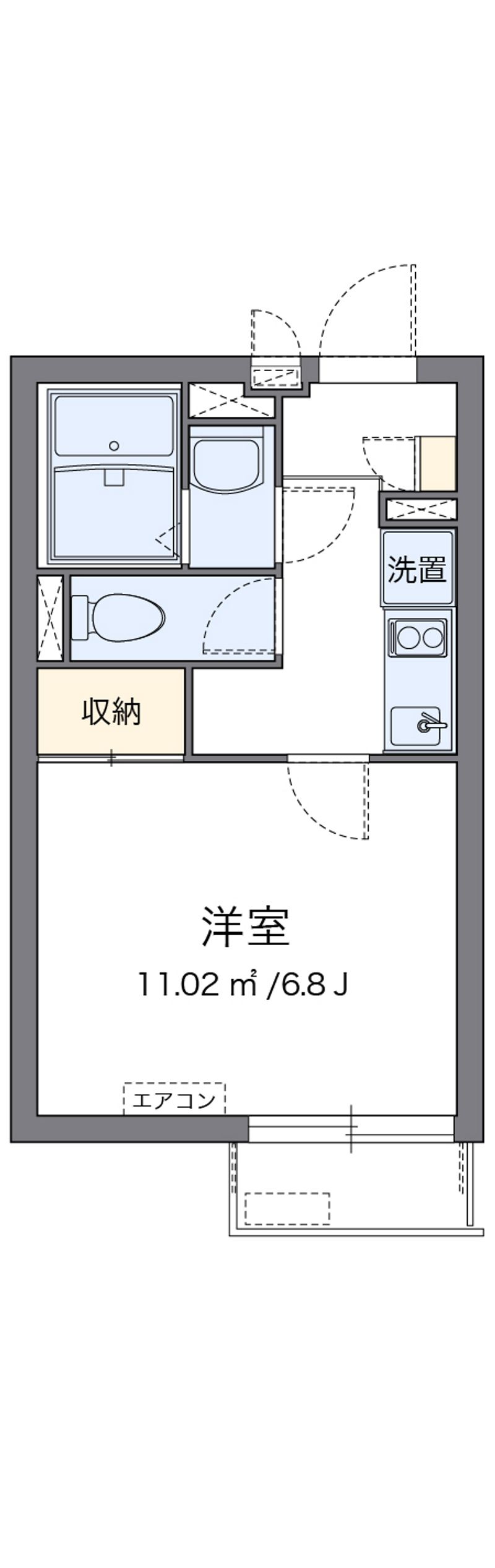クレイノヴィラ曽根Ｅ 間取図
