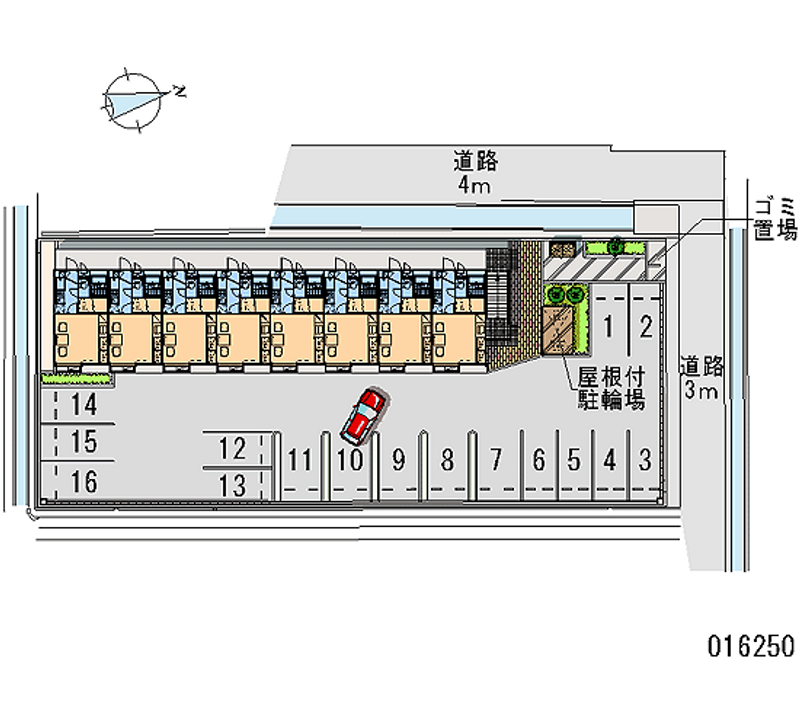 16250 bãi đậu xe hàng tháng