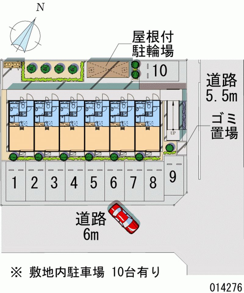 レオパレスアロマ 月極駐車場