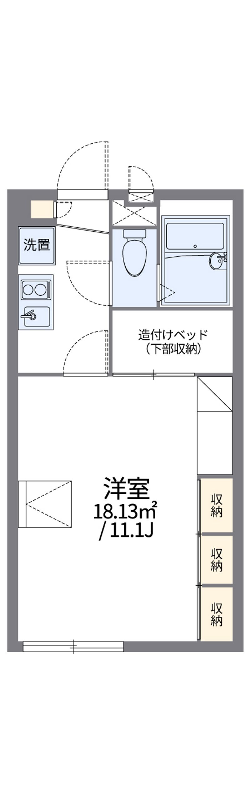 レオパレスイーストハイム銚子 間取図