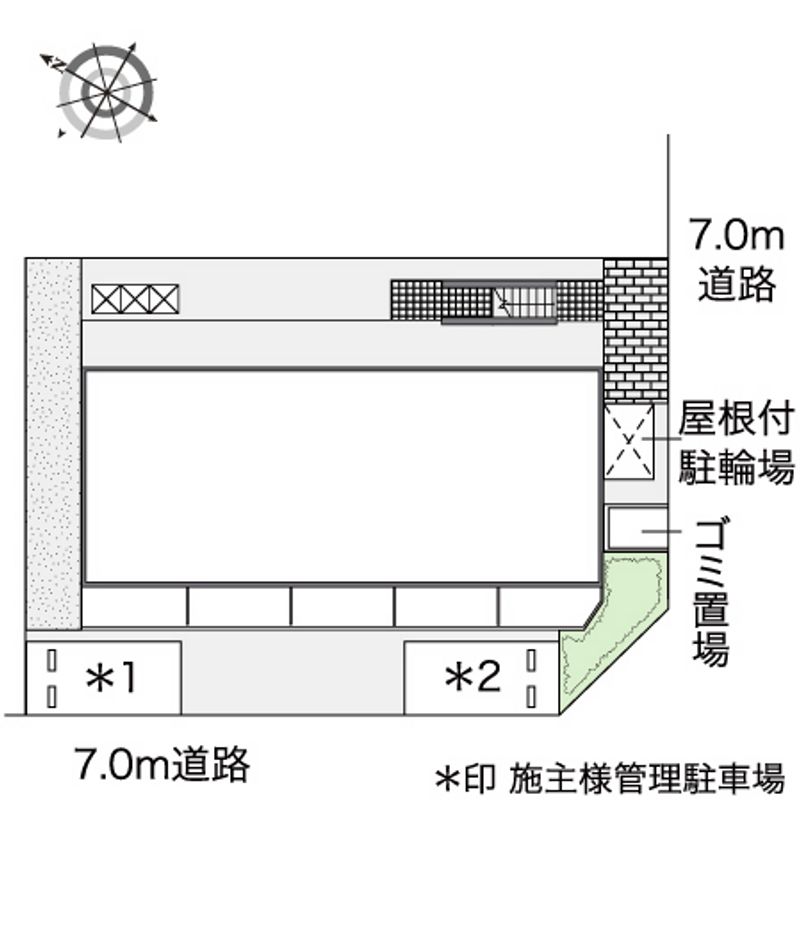 レオパレス久米Ⅱ 配置図