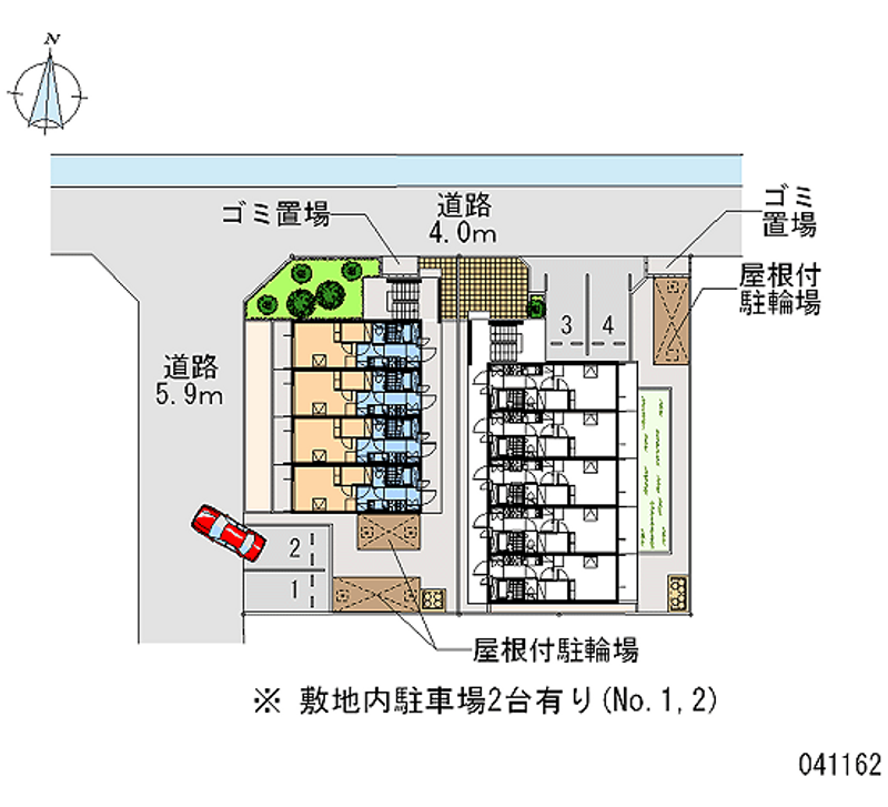 レオパレス塚口３番館 区画図