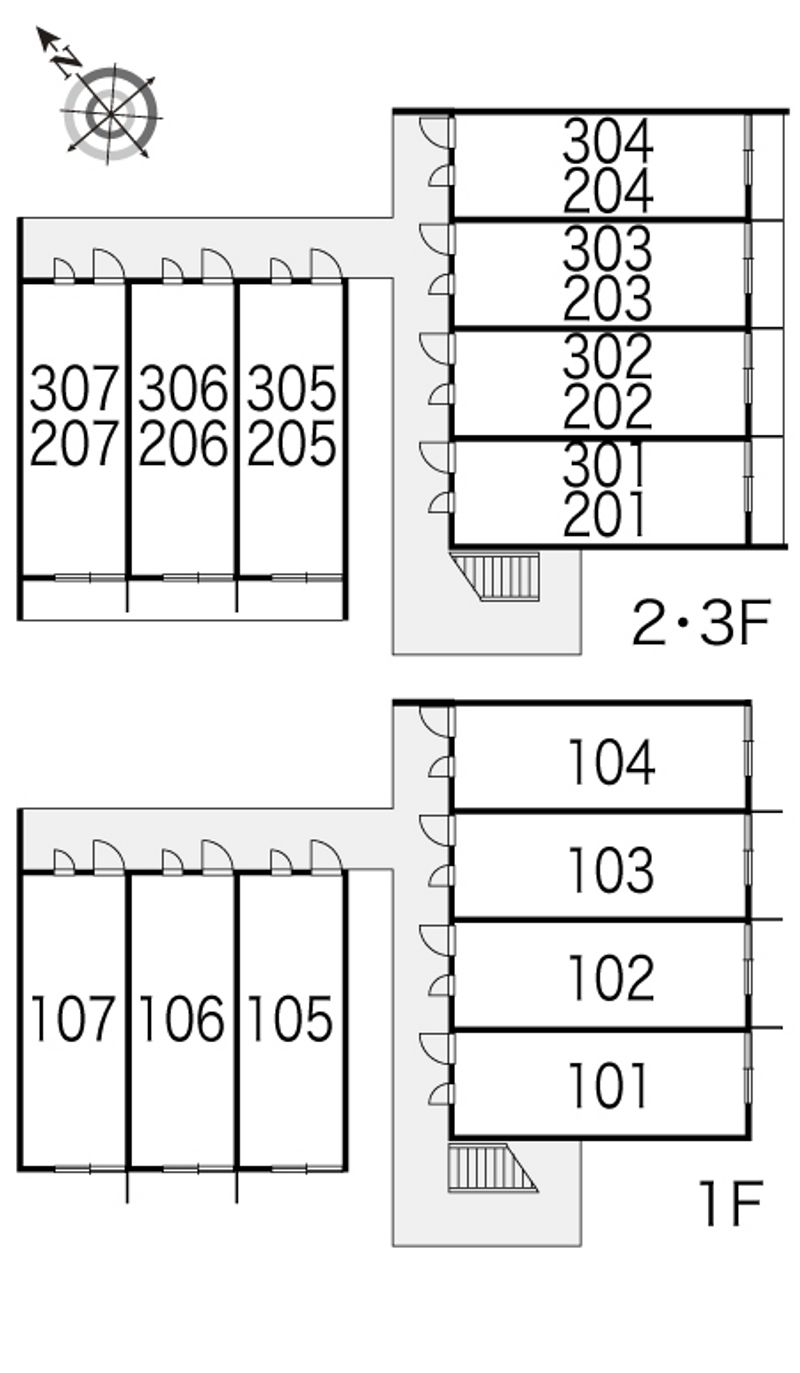 レオパレスＣａｐｔａｉｎ２１Ｓ 間取配置図
